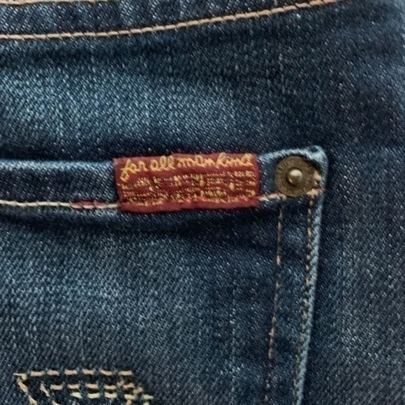 7 For All Mankind Denim Mini Skirt - Picture 3 of 8